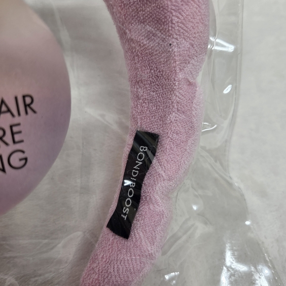 BondiBoost Pink "Get Ready With BB" Cloud Spa Headband - NIP - Picture 2 of 4